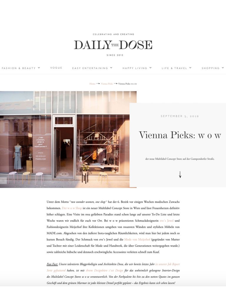 the daily dose - www.cest-design.at