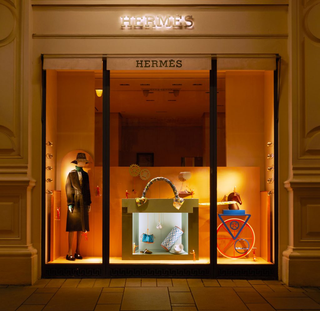 hermès schaufenster design - www.cest-design.at